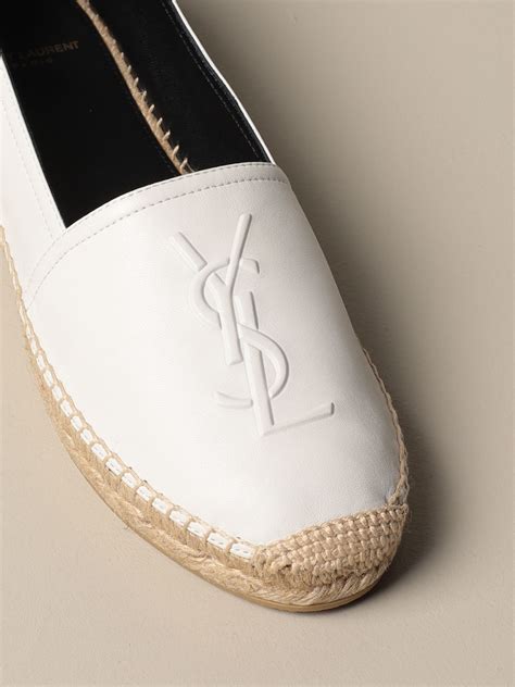 ysl espadrilles white|yves saint laurent espadrilles women.